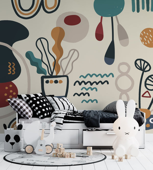 Kids Self adhesive wallpaper Peel and Stick wallpaper in Australia - Luzen&Co
