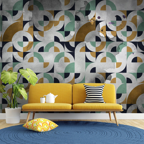 Geometric 3D effect Peel and Stick Wallpaper