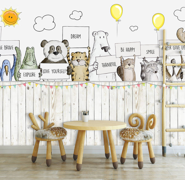 Kids Peel and Stick wallpaper Self adhesive wallpaper -Luzen&Co
