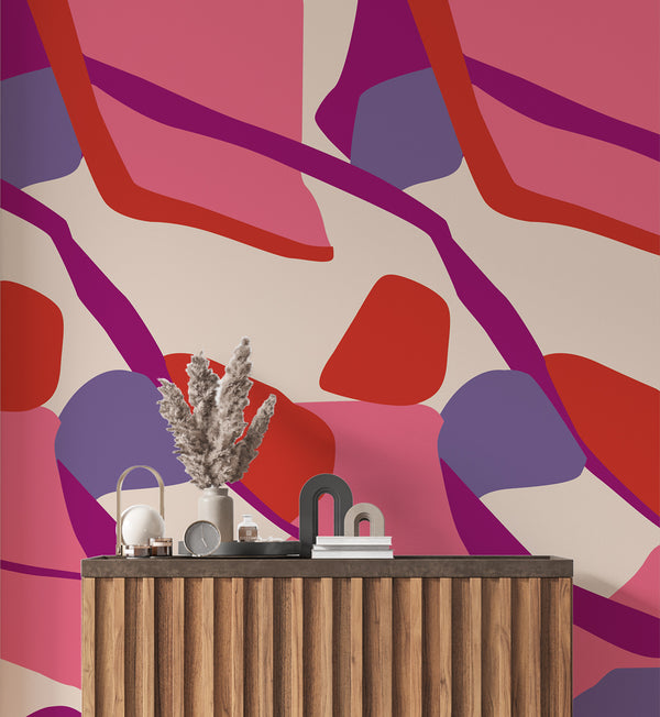 Colorful Abstrack Patterns Wallpaper, Wall sticker, Wall poster, Wall Decal - Luzen&co