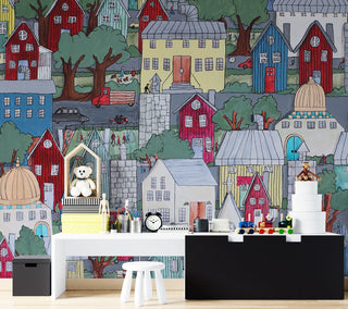 Kids Peel and Stick wallpaper Self adhesive wallpaper -Luzen&Co