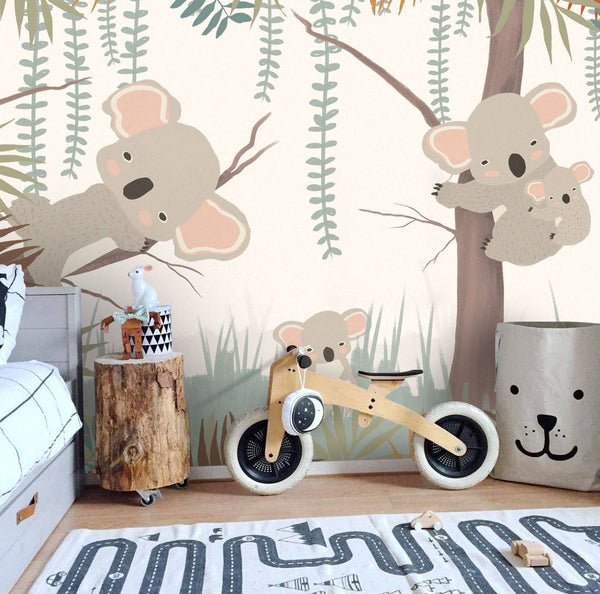 Koala Kids Self Adhesive Wallpaper, Wall sticker, Wall poster, Wall Decal - Luzen&co