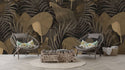 Dry Leaf Types Collaged Self adhesive Wallpaper