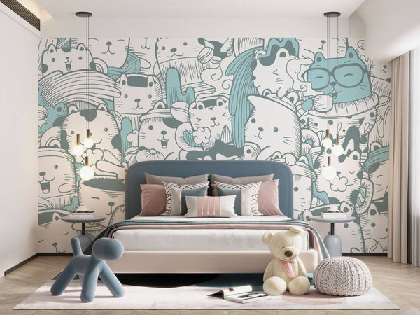 Kids Peel and Stick wallpaper Self adhesive wallpaper -Luzen&Co