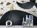 Whale Peel and Stick wallpaper Self adhesive wallpaper -Luzen&Co