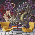 Purple Tones Dragon Designed Peel and Stick Australia Wallpaper - Luzen&Co