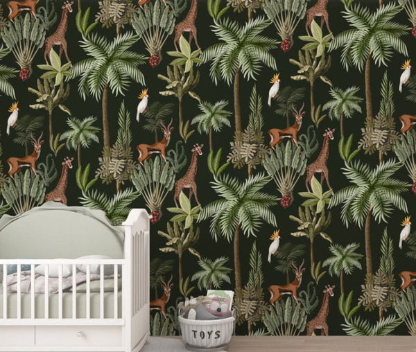 Tropical Self adhesive Wallpaper Peel and stick wallpaper in Australia - Luzen&Co