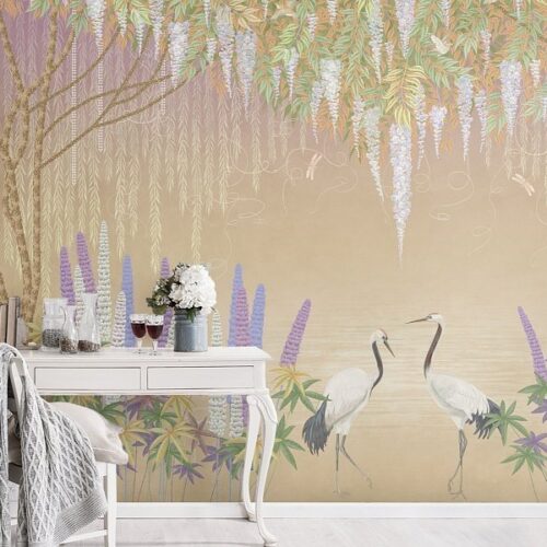 Tropical Self adhesive wallpaper, Nature Peel and stick Wallpaper - Luzen&Co