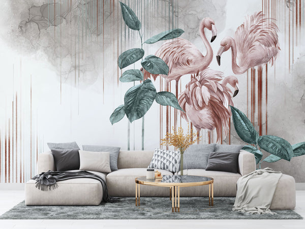 Wild life Tropical Self adhesive Wallpaper Peel and stick wallpaper - Luzen&Co