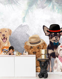Dogs Peel and Stick Wallpaper for Kids, Wall sticker, Wall poster, Wall Decal - Luzen&co
