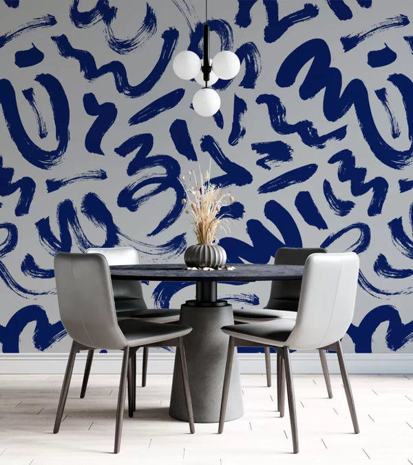 Brush Trace Modern Wall Mural Self Adhesive wallpaper
