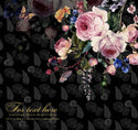 Dark Background Flower Self adhesive Wallpaper