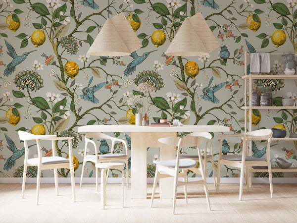 Floral Vintage Self adhesive wallpaper, Flower Peel and stick Wallpaper in Australia - Luzen&Co