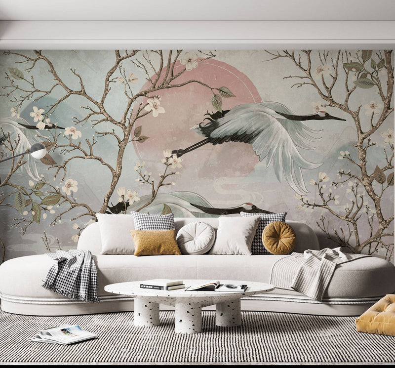 Floral Branches Self adhesive Wallpaper