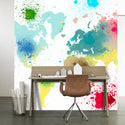 World Map Designed Wallcovering Wallpaper, Wall sticker, Wall poster, Wall Decal - Luzen&co