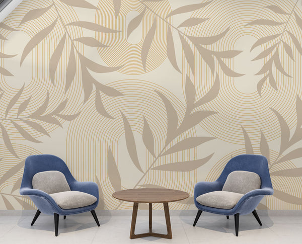 Soft Leaves Self Adhesive Wallpaper