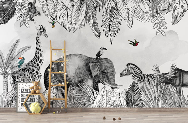 Kids Peel and Stick wallpaper Self adhesive wallpaper -Luzen&Co