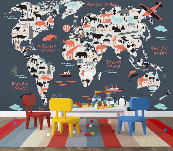 Kids Peel and Stick wallpaper Self adhesive wallpaper -Luzen&Co