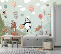 Animals Playing With Balloons Wallpaper, Wall sticker, Wall poster, Wall Decal - Luzen&co