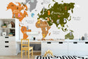 Cute Animals Map Kids Wallpaper
