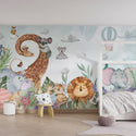 Cartoon Animals Kids Peel and stick Wallpaper, Wall sticker, Wall poster, Wall Decal - Luzen&co