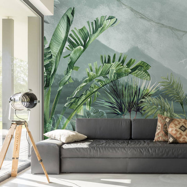 Tropical Self adhesive Wallpaper Peel and stick Mural wallpaper in Australia - Luzen&Co