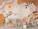 Boho Sky and Rainbow Teen Room Wallpaper