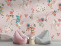 Soft Flowers Pink Wallpaper