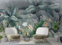 Bird and Flower Tropical Self Adhesive Wallpaper