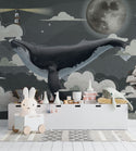 Whale Peel and Stick wallpaper Self adhesive wallpaper -Luzen&Co
