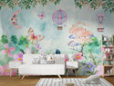 Butterfly and Elephant Self adhesive kids Wallpaper