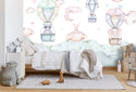 Flying Hot Air Balloons Peel and Stick Wallpaper, Wall sticker, Wall poster, Wall Decal - Luzen&co