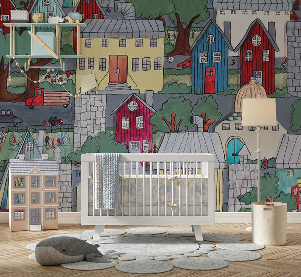 Kids Peel and Stick wallpaper Self adhesive wallpaper -Luzen&Co