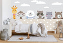 Animals Behind Garden Wallpaper, Wall sticker, Wall poster, Wall Decal - Luzen&co