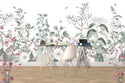 White Background Garden Wallpaper - Luzen&Co