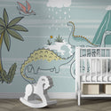 Dinosaur Life into Nature Wallpaper, Wall sticker, Wall poster, Wall Decal