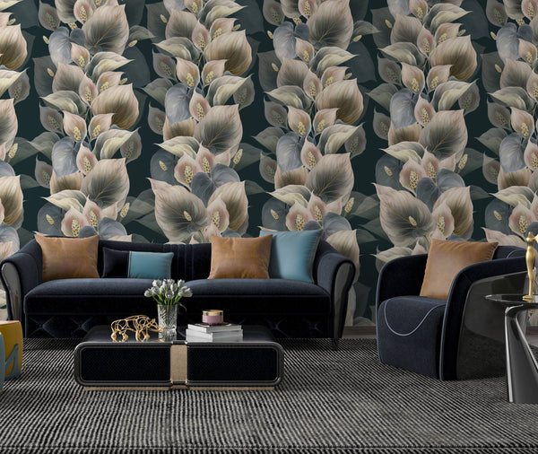 Leaf Column Self adhesive Wallpaper - Luzen&Co