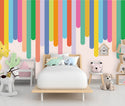 Colored Panels Kids Peel and Stick Wallpaper, Wall sticker, Wall poster, Wall Decal - Luzen&co