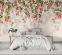 Pink Roses Peel and Stick Wallpaper