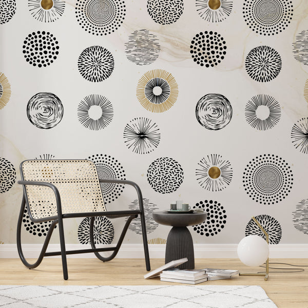 Round Soft Patterned Self Adhesive Wallpaper Australia - Luzen&Co