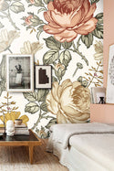 Floral Vintage Self adhesive wallpaper Flower Peel and stick Wallpaper - Luzen&Co