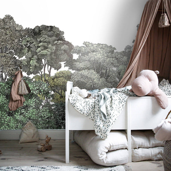 Forest Landscaped Peel and Stick Wallpaper