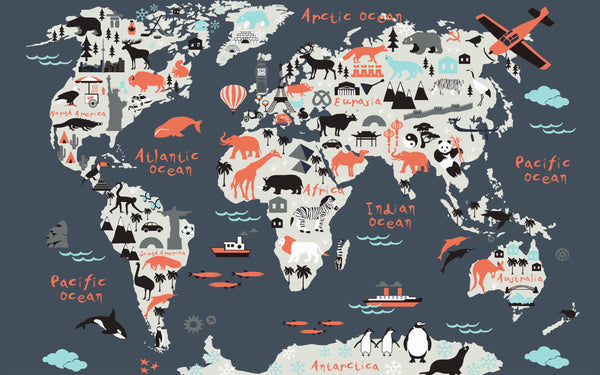 Kids Peel and Stick wallpaper Self adhesive wallpaper -Luzen&Co