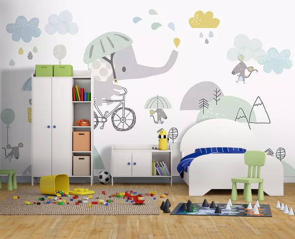 Kids Peel and Stick wallpaper Self adhesive wallpaper -Luzen&Co