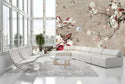 Beautiful Designed Nude Tones Flowers Self adhesive wallpaper