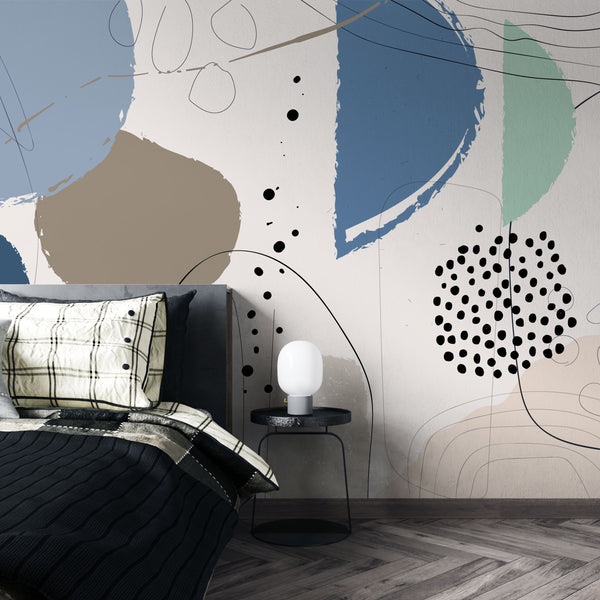 Geometric Abstract Pattern Wallpaper - Luzenandco