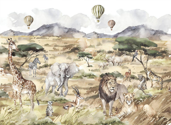 Animals Self adhesive wallpaper Peel and Stick wallpaper in Australia - Luzen&Co