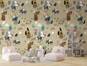 Dogs Kids Self adhesive Wallpaper, Wall sticker, Wall poster, Wall Decal - Luzen&co