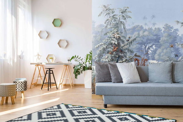 Forest Landscape Birds And Trees Nature Wallpaper