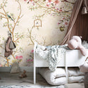 Pastel Colors Floral Wallpaper